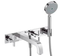 Wall Mounted Bath Tap Citterio 3 hole bath / shower braces handles with plate Axor