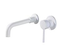 Wall Mounted Bath Taps Wall-Mounted Black Brass Bathroom Faucet with Concealed Design 2-Hole Single Handle Cold and Hot(Color3)