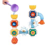 Wall Mounted Bath Toys - Bath Water Pipe Connecting Toy for Boys and Girls Kindergarten Students Pool Nursery Bathroom New Parents Outdoor Bathtub