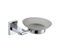Wall Mounted Bathroom Accessories Set Stainless Steel Polished Chrome Unity (Glass Soap Dish)