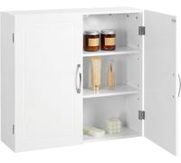 Wall Mounted Bathroom Cabinet 60x60x18cm, Medicine Cabinet with 2 Adjustable