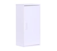 Relaxdays bathroom wall cabinet, 2 shelves, HxWxD: 62 x 30 x 21 cm, adjustable shelf, slim design, MDF, white