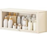 Wall Mounted Bathroom Cabinet - Over The Toilet Shelf & Kitchen Spice Rack - Floating with Solid Construction (White 60cm) - Space-Saving & Stylish Storage Solution