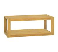 Wall-Mounted Bathroom Cabinet Solid Teak Brown 90x45x35cm Shelf Storage Compact