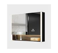 Wall-Mounted Bathroom Cabinet with Mirror Defogging Aluminum Alloy Storage Unit 100x80cm Stylish Shelf for Bathroom Essentials