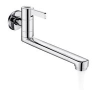 Wall Mounted Bathroom Faucet Flexible Rotating Spout Water Sprayer System