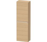 Wall Mounted Bathroom Furniture Duravit D-Neo half-column, left door, chrome handle 1320mm Natural Oak Matt DE1318L10300000