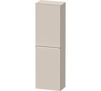 Wall Mounted Bathroom Furniture Duravit D-Neo half-column, left door, chrome handle 1320mm Taupe Matt DE1318L10910000
