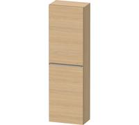 Wall Mounted Bathroom Furniture Duravit D-Neo half-column, left door, stainless steel handle 1320mm Natural Oak Matt DE1318L70300000