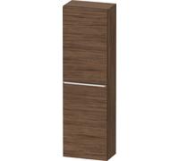 Wall Mounted Bathroom Furniture Duravit D-Neo half-column, right door, chrome handle 1320mm Walnut Dark Matt DE1318R10210000