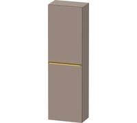 Wall Mounted Bathroom Furniture Duravit D-Neo half-column, right door, gold handle 1320mm Basalt Matt DE1318R34430000
