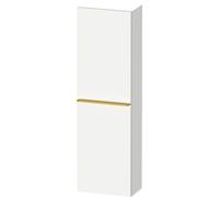Wall Mounted Bathroom Furniture Duravit D-Neo half-column, right door, gold handle 1320mm White Matt DE1318R34180000