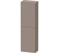 Wall Mounted Bathroom Furniture Duravit D-Neo half-column, right door, stainless steel handle 1320mm Basalt Matt DE1318R70430000