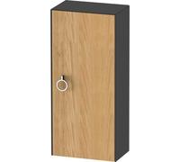 Wall Mounted Bathroom Furniture Duravit White Tulip half-column, right door, handle 880x400mm Natural Oak Matt/Graphite Hogh Gloss WT1323RH5H1