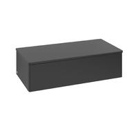 Wall Mounted Bathroom Furniture Villeroy and Boch Antao 1 drawer 1000x268x500mm Black Matt Laquered