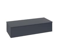 Wall Mounted Bathroom Furniture Villeroy and Boch Antao 1 drawer 1200x268x500mm Midnight Blue Matt Lacquer/Warm Walnut