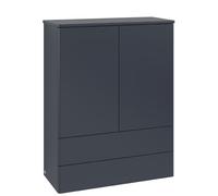 Wall Mounted Bathroom Furniture Villeroy and Boch Antao 2 drawers 2 doors 814x1039x356mm Midnight Blue Matt Lacquer