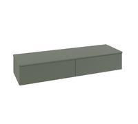 Wall Mounted Bathroom Furniture Villeroy and Boch Antao wih Structure 2 drawers 1600x268x500mm Leaf Green Matt Lacquer/Boticcino