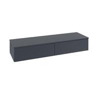 Wall Mounted Bathroom Furniture Villeroy and Boch Antao wih Structure 2 drawers 1600x268x500mm Midnight Blue Matt Lacquer/Warm Walnut