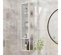 Wall-Mounted Bathroom Medicine Cabinet with Glass Door Over-The-Toilet StorageIron Frame Makeup & Pantry Storage with Single Door for Efficient Bathroom Use