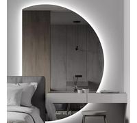 Wall Mounted Bathroom Mirror with Defogging and Dimmable Backlight, Touch Switch for Fog-Free Viewing in Bathrooms