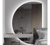 Wall Mounted Bathroom Mirror with Defogging and Dimmable Backlight, Touch Switch for Fog-Free Viewing in Bathrooms