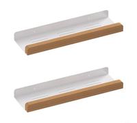 Wall Mounted Bathroom Shelf For Toilet Storage No Drill Carbon Steel | Wall Mounted Bathroom Shelf Above Toilet, No Drill Storage Rack, Carbon Steel, White, 2 Pack(50cm)