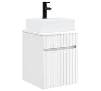 Bathroom Vanity Cabinet Sonoma Oak Engineered Wood Wall-Mounted 39x41x62.5cm new