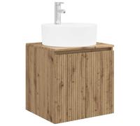 Wall-Mounted Sink Vanity Wall-mounted with Door Engineered Wood Compact vidaXL