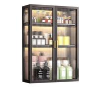 Wall Mounted Bathroom Storage Cabinet Three Tier Kitchen Cupboard for Bathroom Laundry Room & Kitchen (40x14x70cm) Space Saving Storage Solution