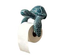 Wall Mounted Bathroom Tissue Dispenser Sea Turtle Shape Holder Bathroom Accessory for Beach House Stand