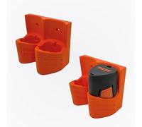 Wall Mounted Battery Holder Suitable for STIHL AS 2 Battery (10.8 V) - Sturdy Wall Mount for AS-System Batteries, Depending on Selection for 1/2/3 Batteries (2 Holders)