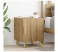 Wall-mounted bedside cabinet 2pcs Artisan oak 40x40x50cm Minimal Engineered wood