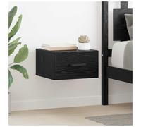 vidaXL Bedside Cabinet Black oak 35 x 35 x 20 cm Engineered wood