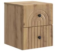 Wall-Mounted Bedside Cabinet Engineered Wood Floating Nightstand vidaXL