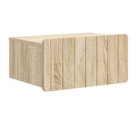 vidaXL Wall-Mounted Bedside Cabinet White 49 x 34.5 x 24 cm