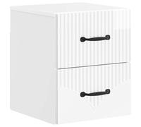 vidaXL Wall-Mounted Bedside Cabinet Grey Sonoma 34.5 x 33 x 40 cm