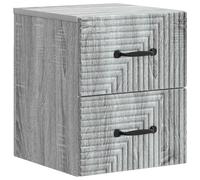 Wall-Mounted Bedside Cabinet Engineered Wood Table Nightstand Furniture vidaXL
