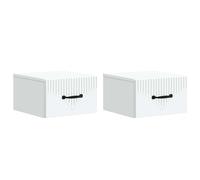 vidaXL Wall-Mounted Bedside Cabinet 2 pcs Artisan Oak Engineered Wood