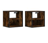 Wall-mounted Bedside Cabinet Floating Cabinet Bedside Table Wall Unit vidaXL