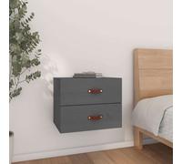 Vidaxl Wall-mounted Bedside Cabinet Grey 50X36X40 Cm, Grey