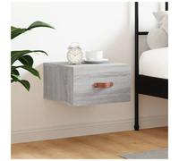 (grey sonoma, 1 pcs) vidaXL Wall-mounted Bedside Cabinets Side Cabinet Bedside Table Nightstand