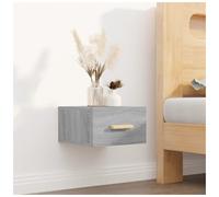 Wall-mounted Bedside Cabinet Grey Sonoma 35x35x20 cm Engineered Wood Modern Slim