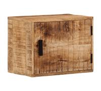 Wall-mounted bedside cabinet Natural Mango Wood 40x30x25 cm Floating Storage Box