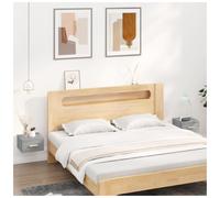 Wall-mounted Bedside Cabinet Pair Grey Sonoma 35x35x20 cm Engineered Wood Small