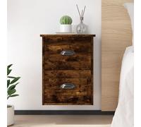 vidaXL Wall-mounted Bedside Cabinet Smoked Oak 41.5x36x53cm