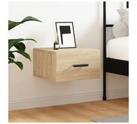 Wall-mounted bedside cabinet Sonoma Oak 35x35x20cm Engineered Wood Slim 1 Drawer