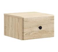 Wall-Mounted Bedside Cabinet Sonoma Oak Engineered Wood 34.5x33x20cm Drawer Unit