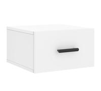 (smoked oak, 1 pcs) vidaXL Wall-mounted Bedside Cabinets Floating Cabinet Nightstand 2 pcs White