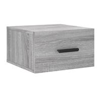 Bedside Wall Cabinet White Engineered Wood 35x35x20cm Floating Shelf Storage UK